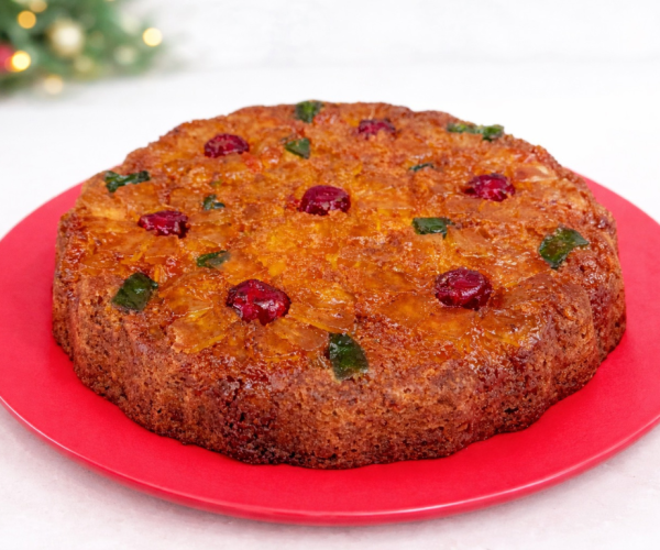 Christmas Pineapple Upside Down Cake