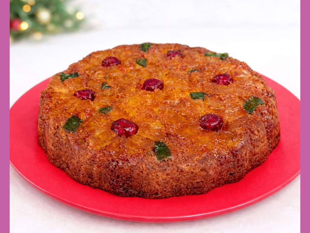 Christmas Pineapple Upside Down Cake